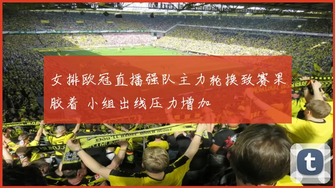 女排欧冠直播强队主力轮换致赛果胶着 小组出线压力增加